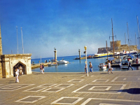Mandraki Harbor at Rhodes